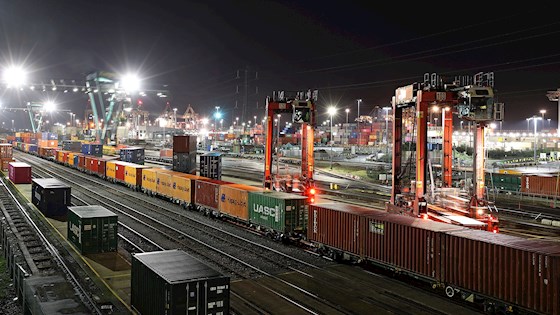 Rail service at the terminal